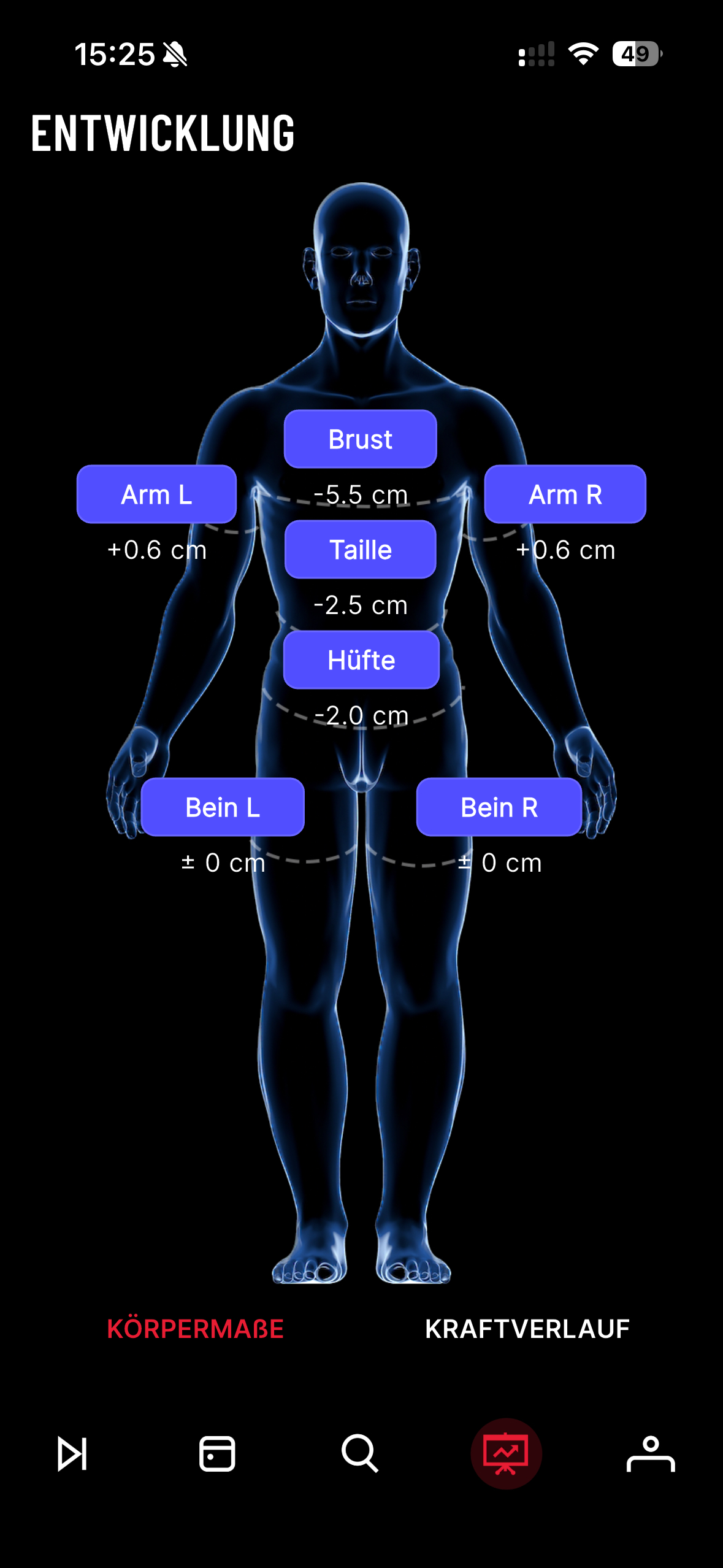 Fortschritt in der App