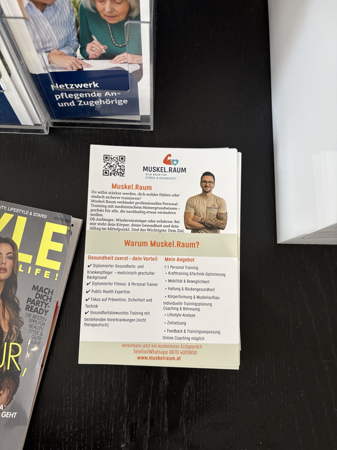 Erste Flyer von Muskel.Raum