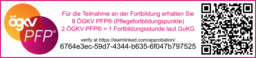 ÖGKV PFP® anerkanntes Fortbildungsangebot – Pflege mit Rückgrat